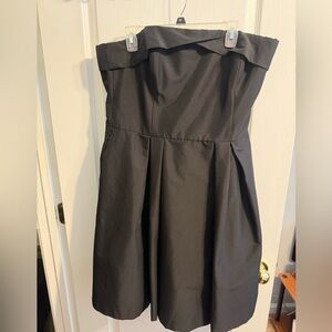 White House Black Market Strapless Black Dress